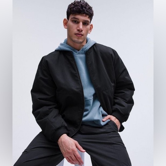 lululemon athletica Other - NWOT Men's black Reversible Insulated Bomber Jacket